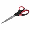 Ножницы BRAUBERG "Office", 160 мм, красно-черные, прорезиненные ручки, 2-х сторонняя заточка, 231564 - фото 2627949