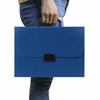 Портфель пластиковый STAFF А4 (330х235х36 мм), 7 отделений, индексные ярлыки, синий, 229242 - фото 2628038