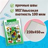 Обложки ПВХ для учебников МАЛОГО ФОРМАТА, КОМПЛЕКТ 10 шт., ПЛОТНЫЕ, 100 мкм, 230x450 мм, универсальные, прозрачные, ПИФАГОР, 229313 - фото 2628398