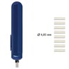 Ластик электрический BRAUBERG "JET", питание от 2 батареек ААА, 8 сменных ластиков, синий, 229616 - фото 2628533