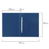 Папка с пластиковым скоросшивателем STAFF, синяя, до 100 листов, 0,5 мм, 229230 - фото 2628938