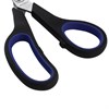 Ножницы BRAUBERG "Soft Grip", 216 мм, черно-синие, резиновые вставки, 3-х сторонняя заточка, 230763 - фото 2629070