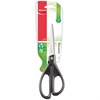 Ножницы MAPED (Франция) "Essentials Green", 210 мм, черные, эргономичные ручки, картонная упаковка с европодвесом, 468110 - фото 2629436