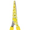 Ножницы 130 мм с цветной печатью "Смайлики", жёлто-белые, закругленные, BRAUBERG KIDS, 232274 - фото 2629736
