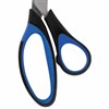 Ножницы BRAUBERG "Office-Expert" 216 мм, сине-черные, резиновые вставки, 3-х сторонняя заточка, 231563 - фото 2629745