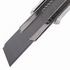 Нож канцелярский 18 мм BRAUBERG "Metallic", металлический корпус (рифленый), автофиксатор, блистер, 235401 - фото 2630530