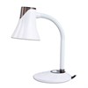 Настольная лампа-светильник SONNEN OU-607, на подставке, цоколь Е27, белый/коричневый, 236680 - фото 2631171