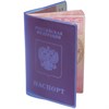 Обложка для паспорта полупрозрачная, ПВХ, цвет ассорти, ОД3-19 - фото 2631772