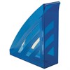Лоток вертикальный для бумаг BRAUBERG "Office style", 245х90х285 мм, тонированный синий, 237282 - фото 2633332