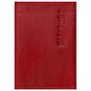 Обложка для паспорта натуральная кожа галант, "PASSPORT", красная, BRAUBERG, 237178 - фото 2633339