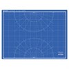 Коврик (мат) для резки BRAUBERG EXTRA 5-слойный, А2 (600х450 мм), двусторонний, толщина 3 мм, синий, 237176 - фото 2633341