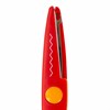 Ножницы ОСТРОВ СОКРОВИЩ, 135 мм, фигурное лезвие "зубцы", красно-оранжевые, в упаковке с подвесом, 236779 - фото 2633548