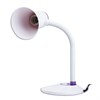 Настольная лампа-светильник SONNEN OU-607, на подставке, цоколь Е27, белый/фиолетовый, 236682 - фото 2634116