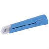 Нож канцелярский 18 мм BRAUBERG "Delta", автофиксатор, цвет корпуса голубой, блистер, 237087 - фото 2634211