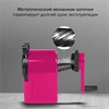 Точилка механическая BRAUBERG "JET", металлический механизм, корпус розовый, 229568 - фото 2634312