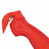 Нож складской безопасный BRAUBERG "Logistic", для вскрытия упаковочных материалов, красный, блистер, 236969 - фото 2634345