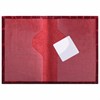 Обложка для паспорта натуральная кожа Croc, "PASSPORT", красная, BRAUBERG, 237180 - фото 2634440