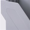 Лоток вертикальный для бумаг BRAUBERG "Basic", 265х100х285 мм, серый, 237010 - фото 2634624