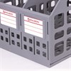 Лоток вертикальный для бумаг BRAUBERG "MAXI Plus", 240 мм, 3 отделения, сетчатый, сборный, серый, 237014 - фото 2634645