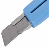 Нож канцелярский 18 мм BRAUBERG "Delta", автофиксатор, цвет корпуса голубой, блистер, 237087 - фото 2634709