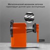 Точилка механическая BRAUBERG "JET", металлический механизм, корпус оранжевый, 229567 - фото 2634960