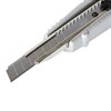 Нож универсальный 9 мм BRAUBERG "Metallic", металлический корпус (рифленый), автофиксатор, блистер, 236971 - фото 2635061