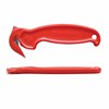 Нож складской безопасный BRAUBERG "Logistic", для вскрытия упаковочных материалов, красный, блистер, 236969 - фото 2635079