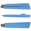 Нож канцелярский 18 мм BRAUBERG "Delta", автофиксатор, цвет корпуса голубой, блистер, 237087 - фото 2635152