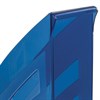 Лоток вертикальный для бумаг BRAUBERG "Office style", 245х90х285 мм, тонированный синий, 237282 - фото 2635313
