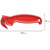 Нож складской безопасный BRAUBERG "Logistic", для вскрытия упаковочных материалов, красный, блистер, 236969 - фото 2635740