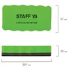 Стиратели магнитные для магнитно-маркерной доски, 57х107 мм, КОМПЛЕКТ 10 ШТ., STAFF "Basic", зеленые, 237510 - фото 2636172