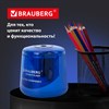 Точилка электрическая BRAUBERG DOUBLE BLADE BLUE, двойное лезвие, питание от 2 батареек AA, 229605 - фото 2636208