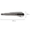 Нож универсальный 9 мм BRAUBERG "Metallic", металлический корпус (рифленый), автофиксатор, блистер, 236971 - фото 2636239
