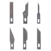 Нож макетный ОСТРОВ СОКРОВИЩ, 6 разновидностей лезвий, металл, пластиковый футляр, 237161 - фото 2636344