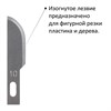 Нож макетный ОСТРОВ СОКРОВИЩ, 6 разновидностей лезвий, металл, пластиковый футляр, 237161 - фото 2636480