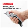 Нож универсальный мощный BRAUBERG "Professional", 6 лезвий в комплекте, фиксатор, металл, 235404 - фото 2636640