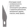 Нож макетный ОСТРОВ СОКРОВИЩ, 6 разновидностей лезвий, металл, пластиковый футляр, 237161 - фото 2636777
