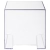 Подставка для бумажного блока BRAUBERG CLASSIC пластиковая, 90х90х90 мм, прозрачная, 238092, ПЛ41 - фото 2637540