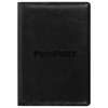 Обложка для паспорта STAFF, полиуретан под кожу, "ПАСПОРТ", черная, 237599 - фото 2637929