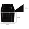 Подставка-органайзер BRAUBERG GRAND OFFICE, 9 отделений, 115х160х105 мм, черная, 238098 - фото 2638046