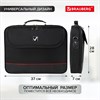 Сумка-портфель BRAUBERG с отделением для ноутбука 13-14", "Profi", откидная крышка, черная, 37х28х7 см, 240440 - фото 2638320