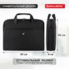Сумка-портфель BRAUBERG с отделением для ноутбука 15,6", "Chance", 3 кармана, черная, 40х30х4 см, 240458 - фото 2638361