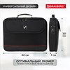 Сумка-портфель BRAUBERG с отделением для ноутбука 15,6", "Profi", откидная крышка, черная, 40х30х7 см, 240441 - фото 2638553