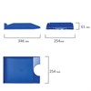 Лоток горизонтальный для бумаг КОМПЛЕКТ 2 шт., BRAUBERG "Modern", 346х254х61 мм, синий, 238027 - фото 2638679