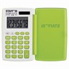 Калькулятор карманный STAFF STF-6238 (104х63 мм), 8 разядов, двойное питание, БЕЛЫЙ С ЗЕЛЁНЫМИ КНОПКАМИ, блистер, 250283 - фото 2638769