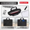 Сумка-портфель BRAUBERG с отделением для ноутбука 15,6", "Tempo", карман, черная, 40х30х4 см, 240453 - фото 2638821