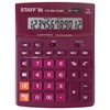 Калькулятор настольный STAFF STF-888-12-WR (200х150 мм) 12 разрядов, двойное питание, БОРДОВЫЙ, 250454 - фото 2638880