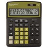 Калькулятор настольный BRAUBERG EXTRA-12-BKOL (206x155 мм), 12 разрядов, двойное питание, ЧЕРНО-ОЛИВКОВЫЙ, 250471 - фото 2638942
