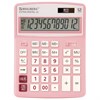 Калькулятор настольный BRAUBERG EXTRA PASTEL-12-PK (206x155 мм), 12 разрядов, двойное питание, РОЗОВЫЙ, 250487 - фото 2639173