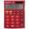 Калькулятор настольный BRAUBERG ULTRA-12-WR (192x143 мм), 12 разрядов, двойное питание, БОРДОВЫЙ, 250494 - фото 2639237